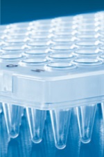 Microplaque PCR 96 puits incolore demi cadre profil standard